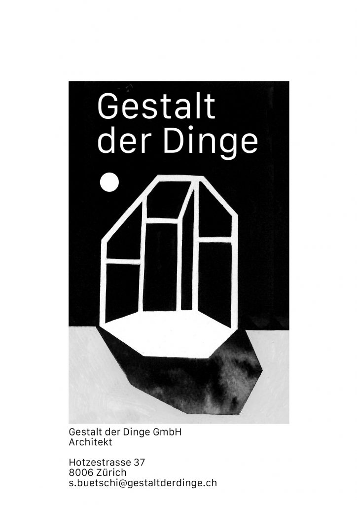 Gestalt der Dinge GmbH Simon Bütschi Zürich